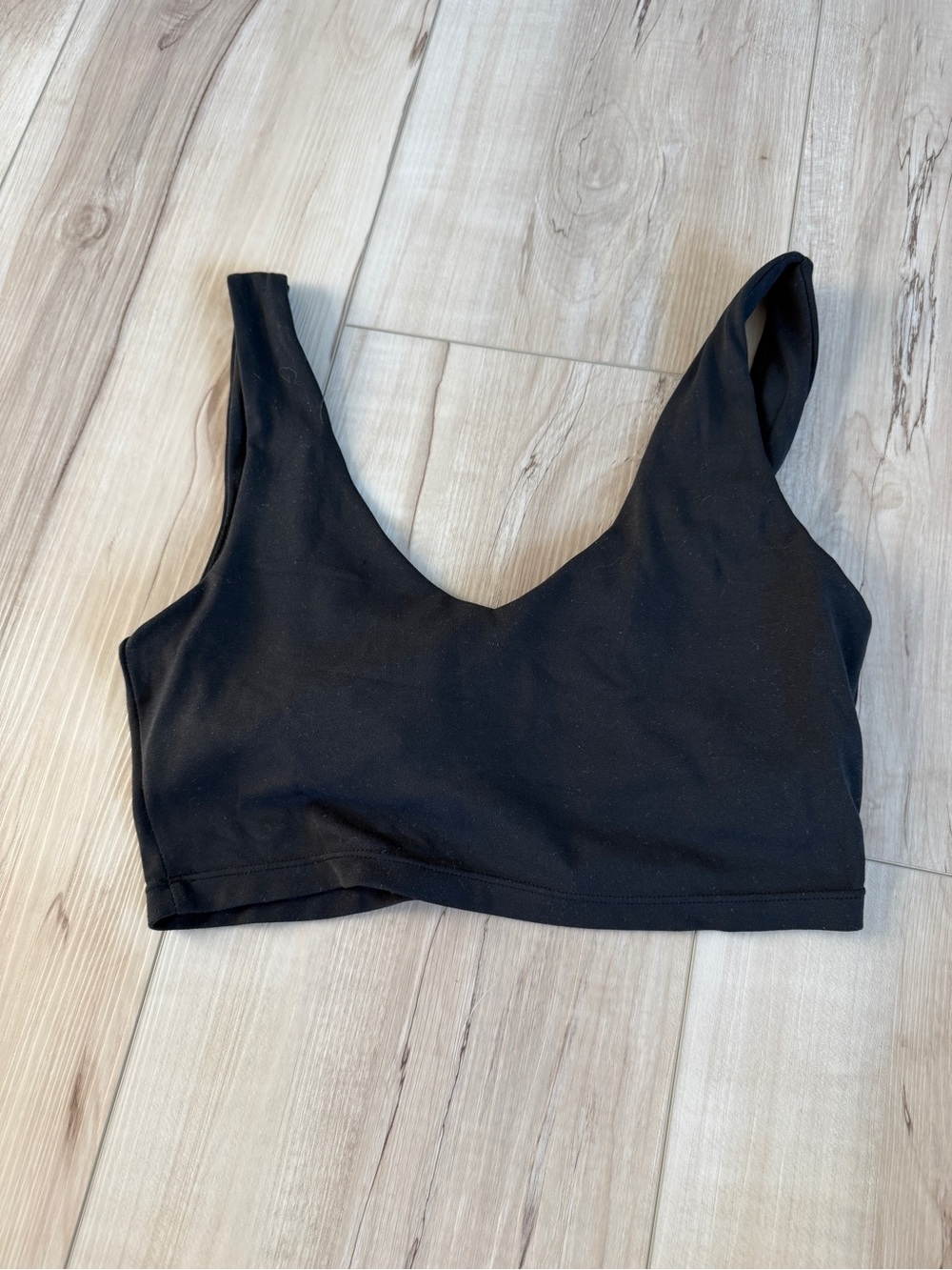 PARAGON Black V‑Neck Sports Bra